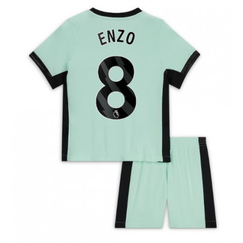 Dětský Fotbalový dres Chelsea Enzo Fernandez #8 2023-24 Třetí Krátký Rukáv (+ trenýrky)
